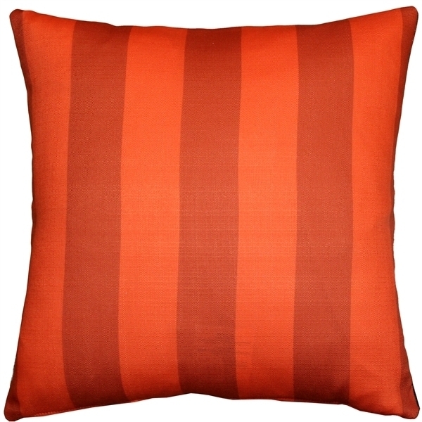 Pillow Decor - Orange Poppy 20x20 Throw Pillow