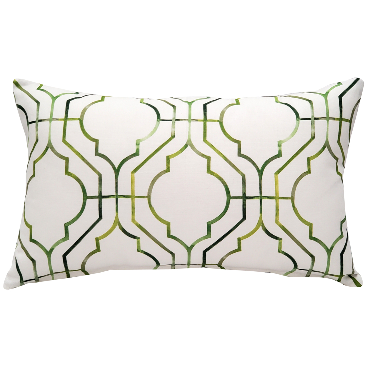 Biltmore Gate Green Throw Pillow 12x20 Inches Square, Complete Pillow With Polyfill Pillow Insert