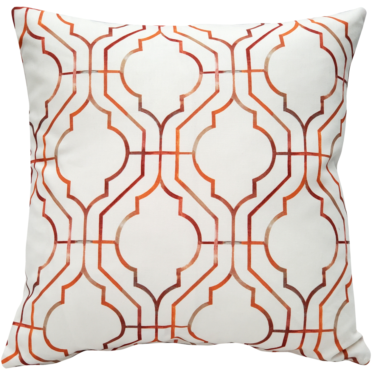 Biltmore Gate Orange Throw Pillow 20x20 Inches Square, Complete Pillow with Polyfill Pillow Insert