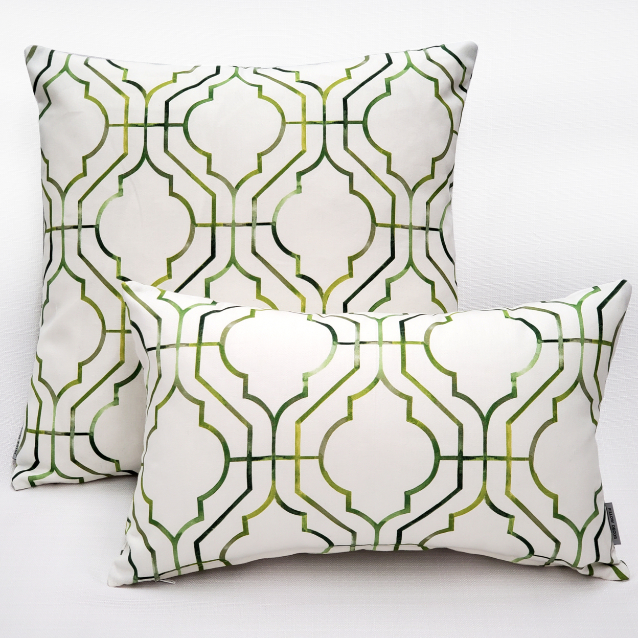 Biltmore Gate Green Throw Pillow 20x20 Inches Square, Complete Pillow With Polyfill Pillow Insert