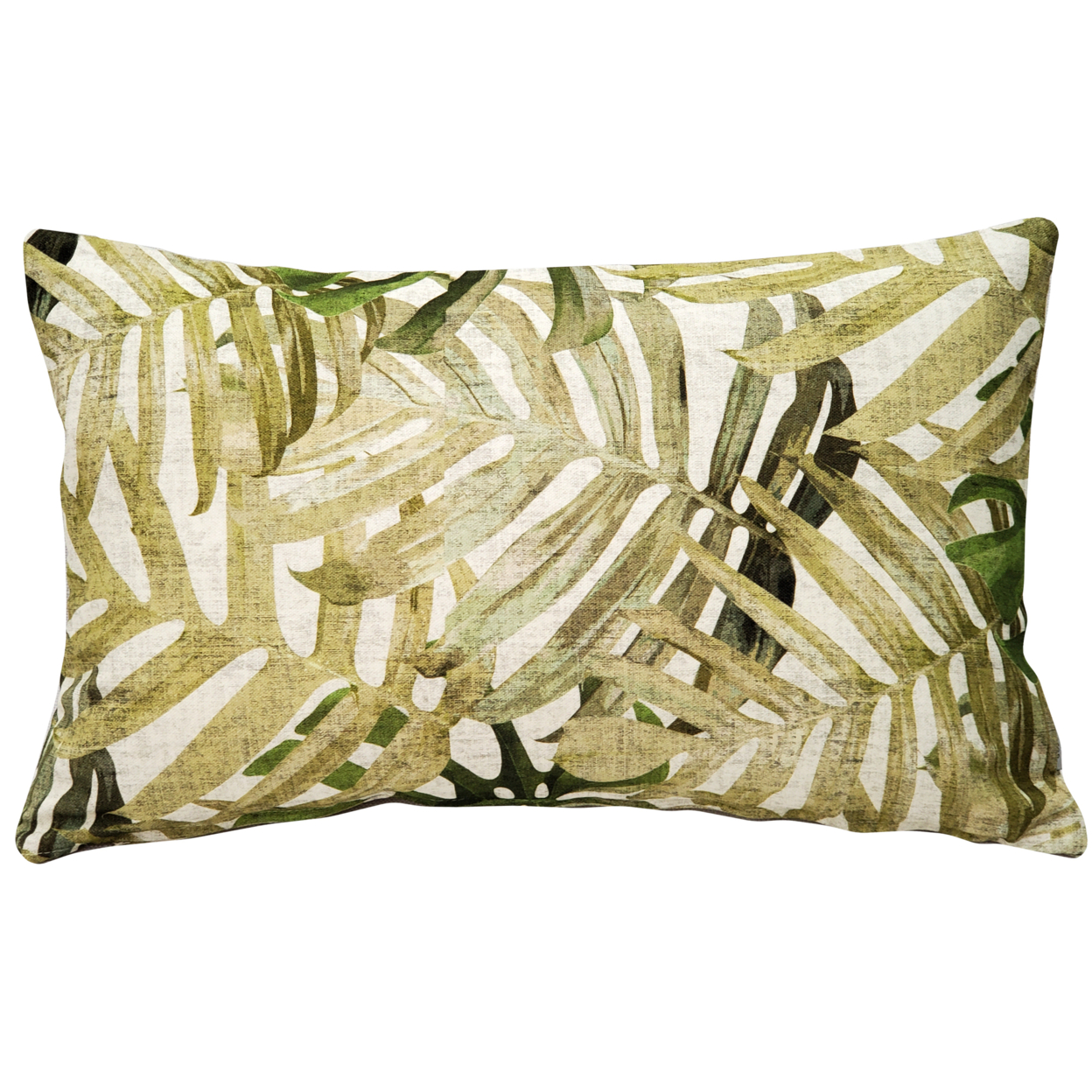 Pattaya Green Palm Throw Pillow 12x20 Inches Square, Complete Pillow With Polyfill Pillow Insert