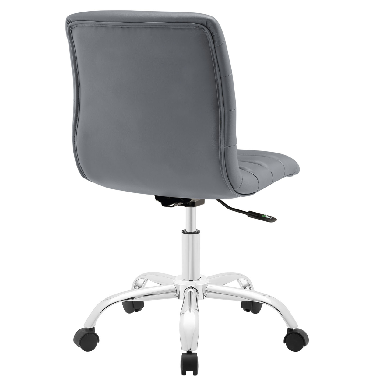 Gray Ripple Armless Mid Back Office Chair