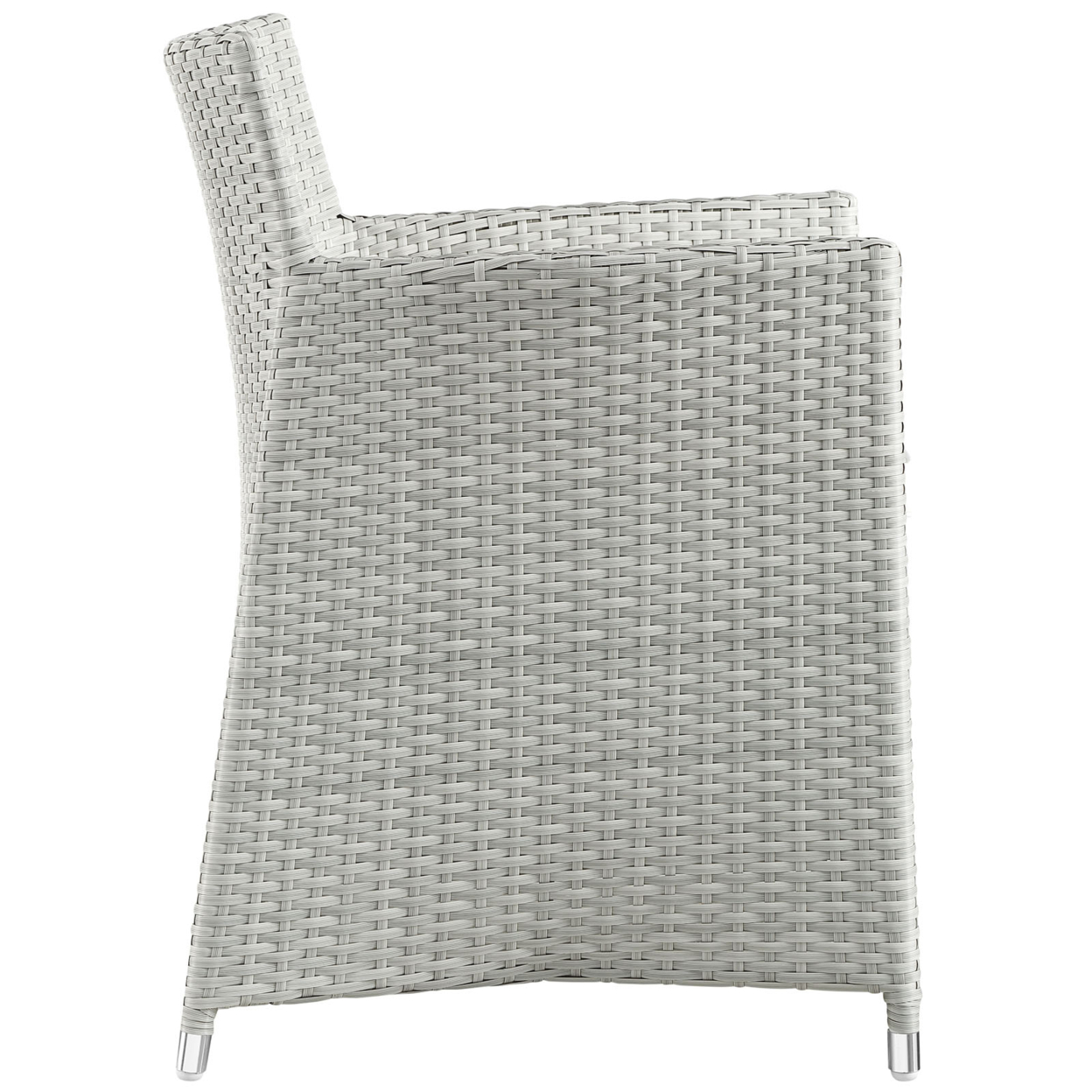 Gray White Junction Armchair Outdoor Patio Wicker Set Of 2