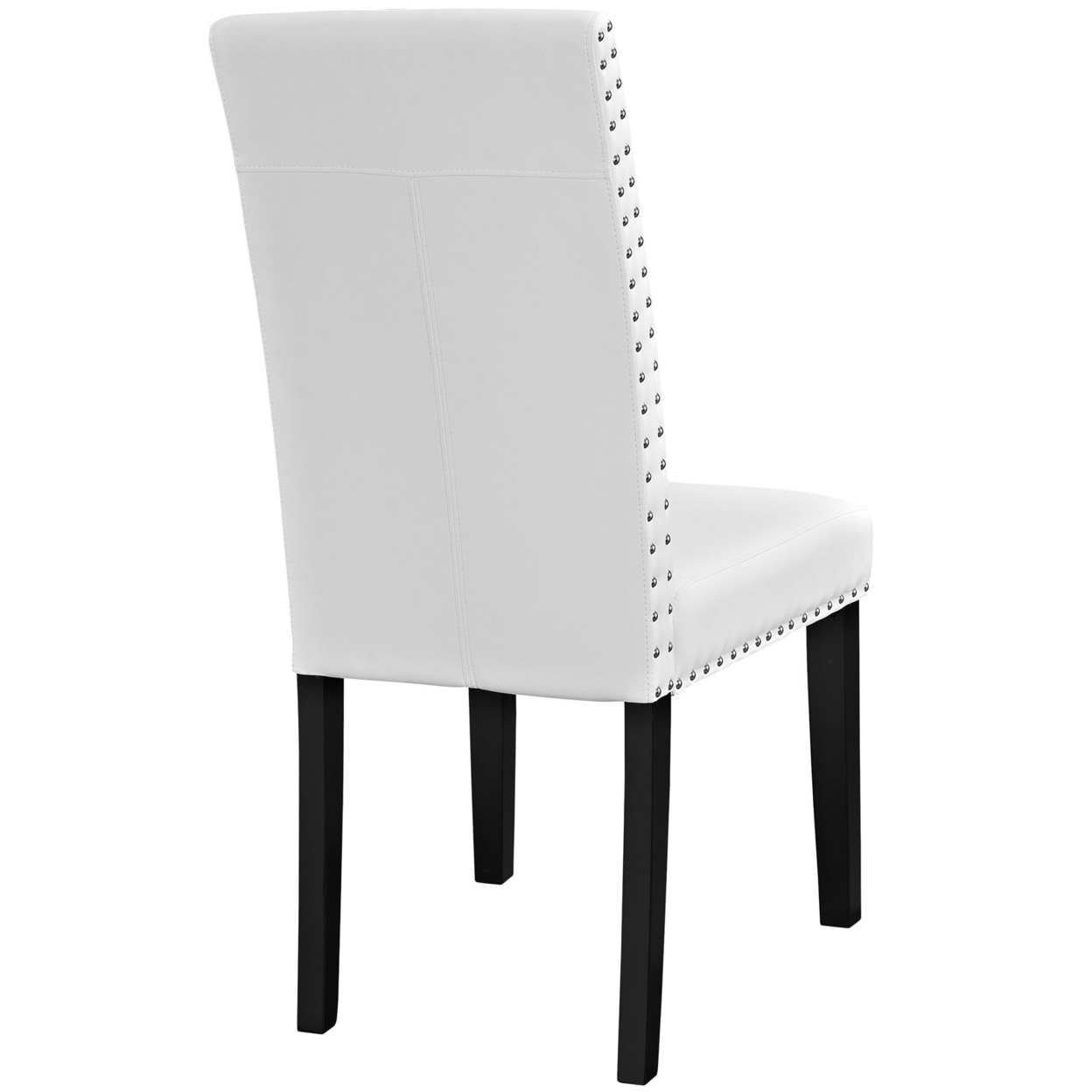 Parcel Dining Vinyl Side Chair, EEI-1491-WHI