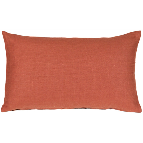 Pillow Decor - Tuscany Linen Sienna 12x19 Throw Pillow