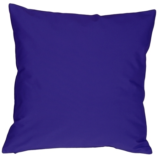 Pillow Decor - Caravan Cotton Royal Blue 16x16 Throw Pillow