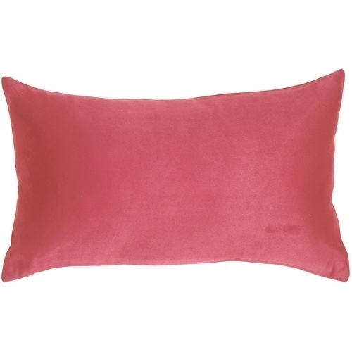 Pillow Decor - 12x20 Royal Suede Pink Throw Pillow