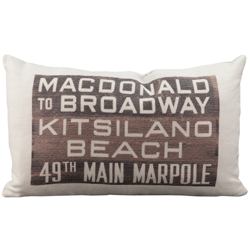 Pillow Decor - MacDonald Bus Scroll Throw Pillow