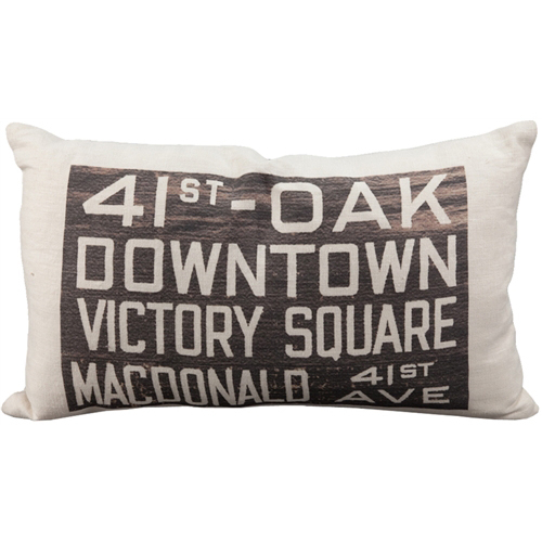 Pillow Decor - 41st And Oak Bus Scroll Throw Pillow