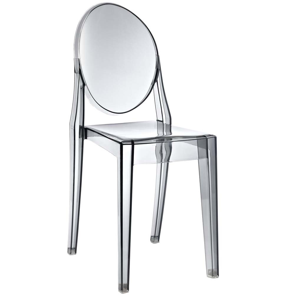 Smoked Clear Casper Dining Side Chair
