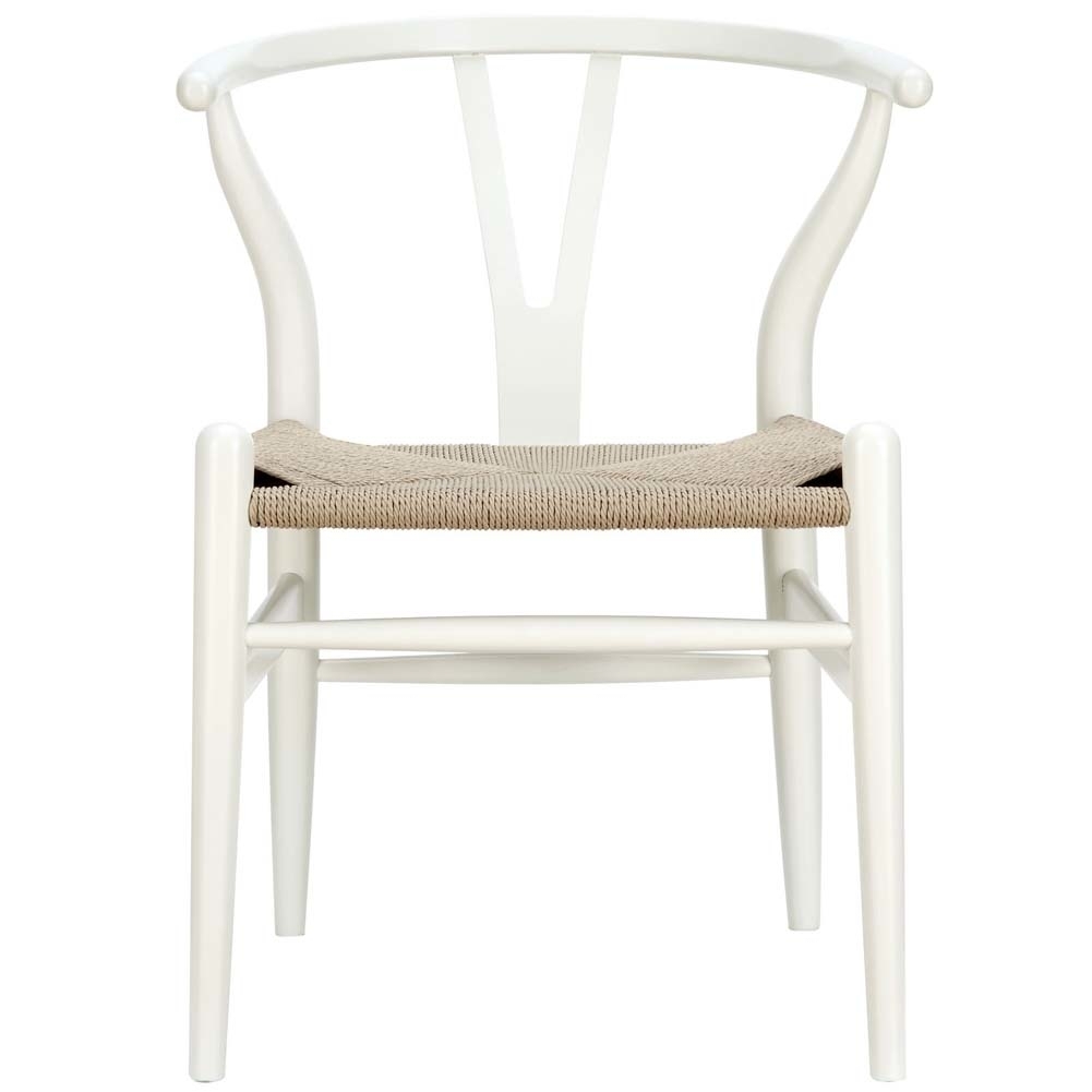 White Amish Dining Wood Armchair