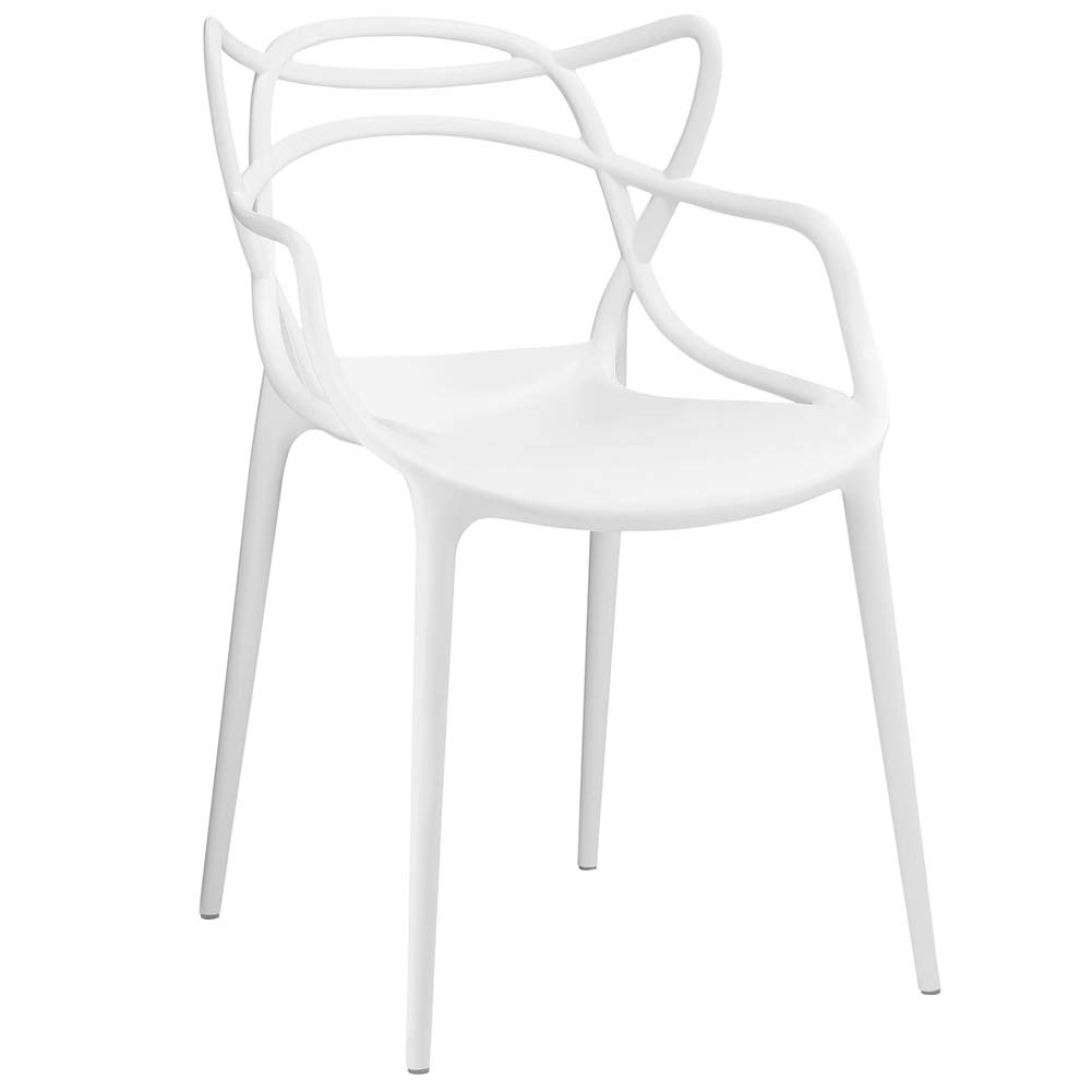 White Entangled Dining Armchair