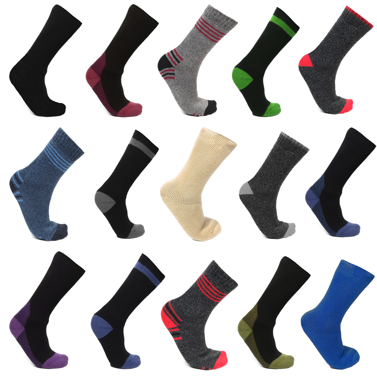 3-Pair Mystery Deal: Men's Mega Thermo Thermal Socks