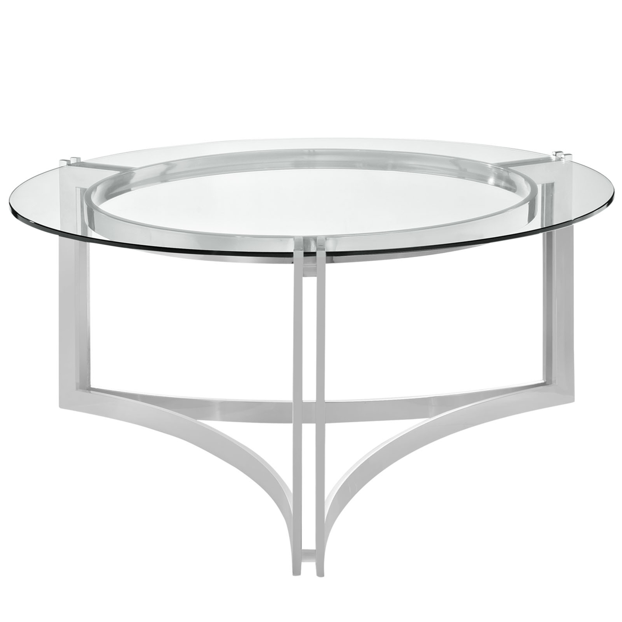 Silver Signet Stainless Steel Coffee Table