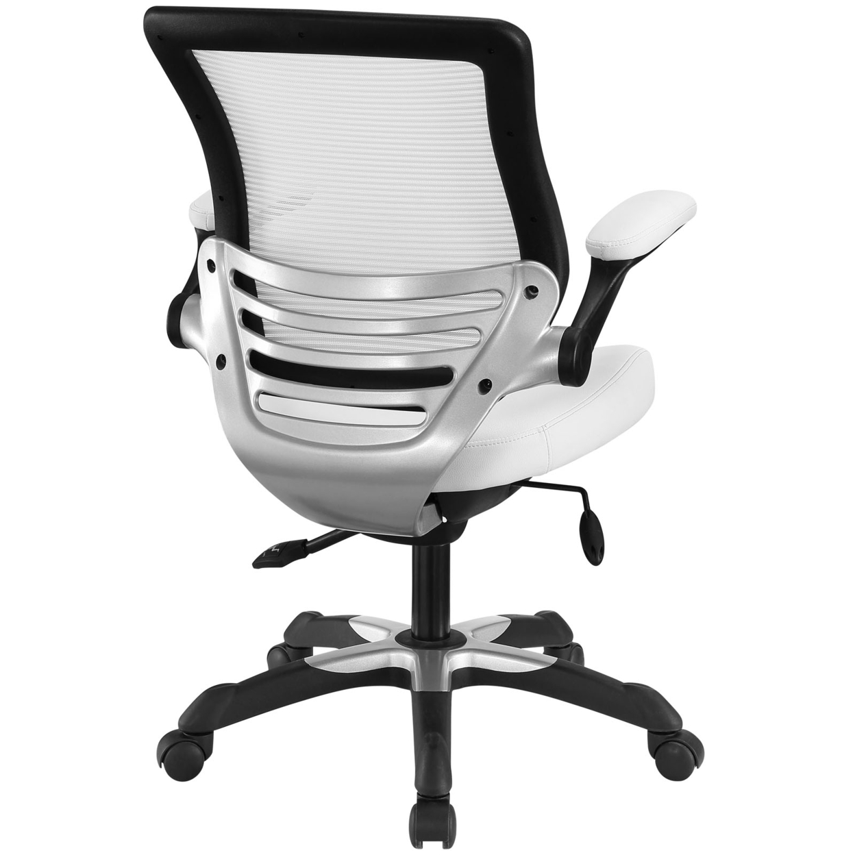 White Edge Vinyl Office Chair