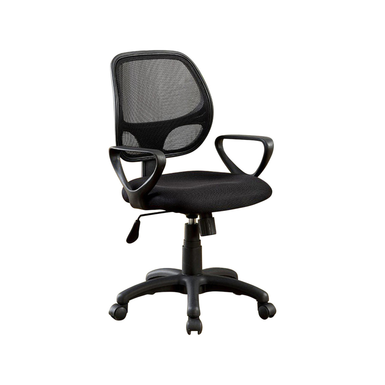 Sherman Contemporary Style Office Chair, Black- Saltoro Sherpi