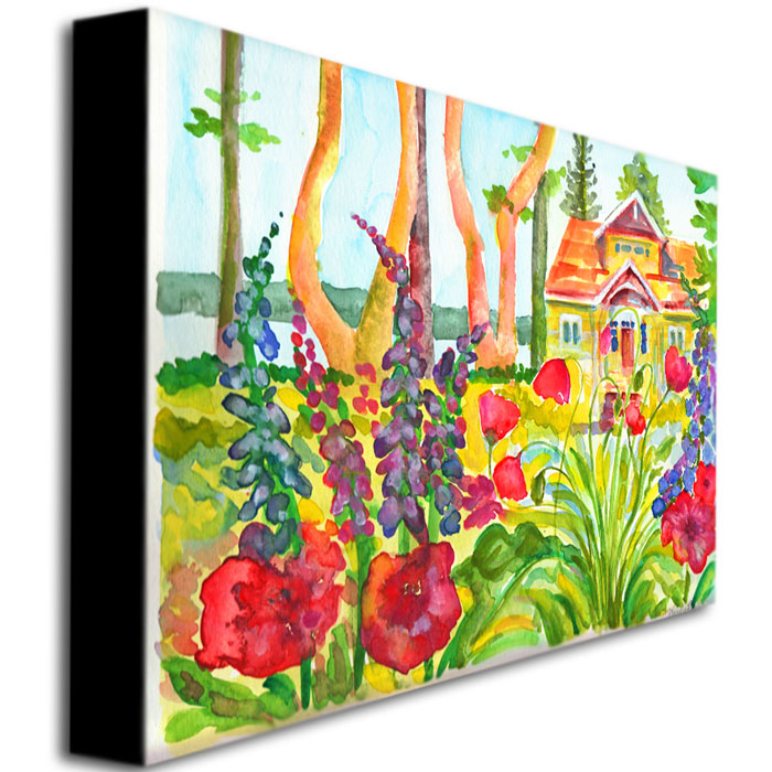 Wendra 'Cottage Garden' Canvas Wall Art 35 X 47 Inches