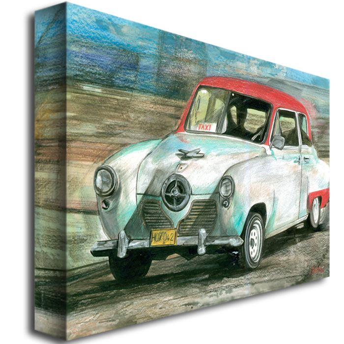 Alberto 'On My Way' Canvas Wall Art 35 X 47 Inches