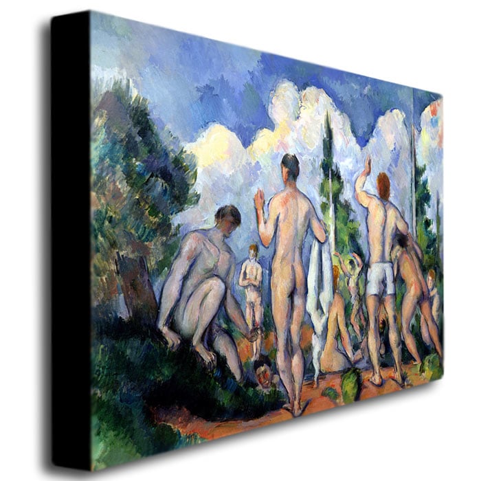 Paul Cezanne 'The Bathers, 1890' Canvas Wall Art 35 X 47 Inches