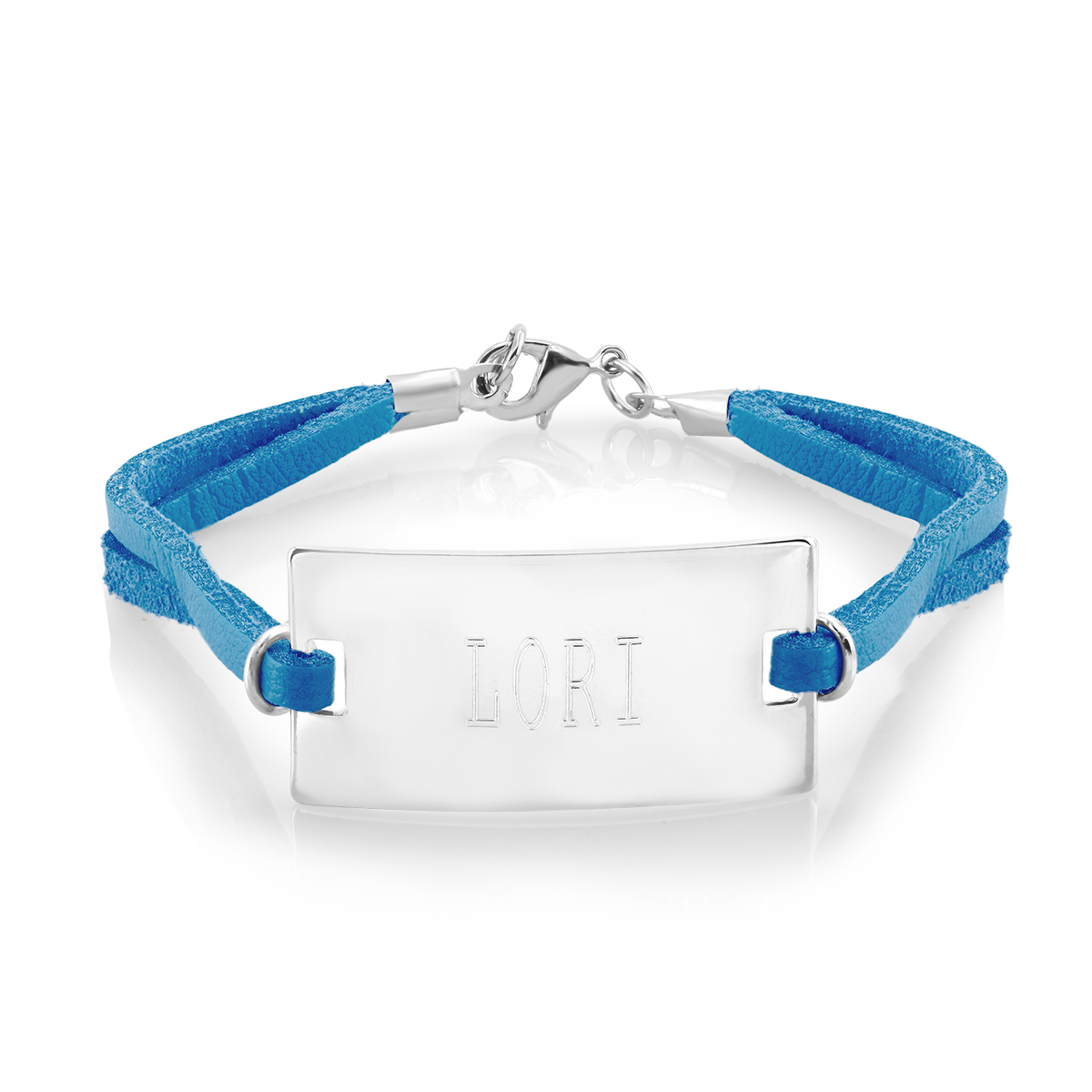Bar Colorful Bracelet - Customizable - Blue
