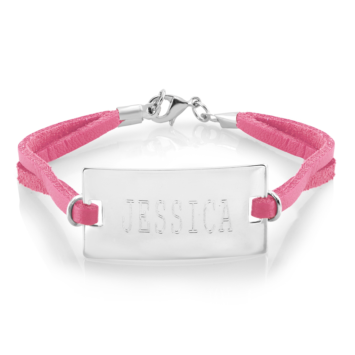 Bar Colorful Bracelet - Customizable - Pink
