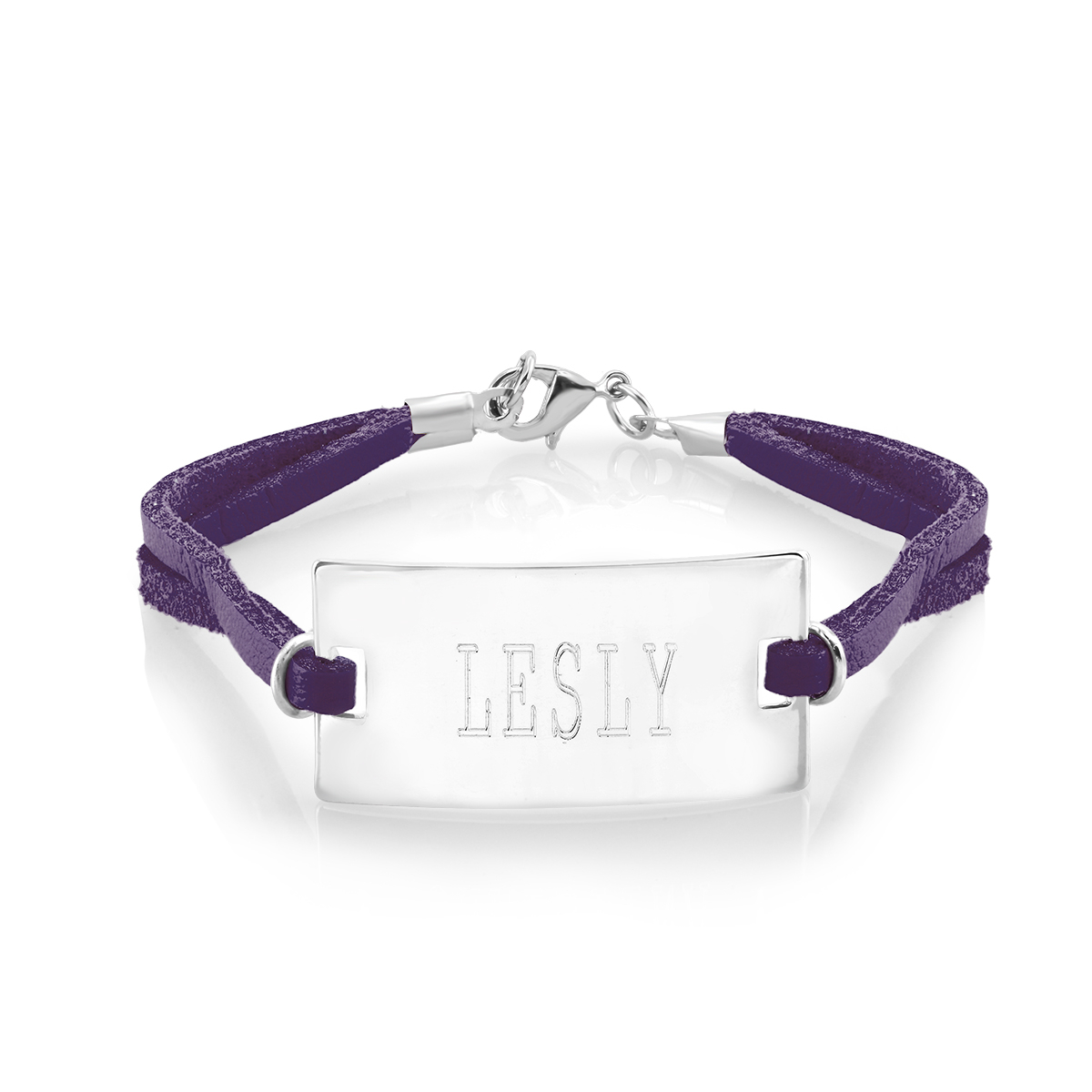 Bar Colorful Bracelet - Customizable - Purple