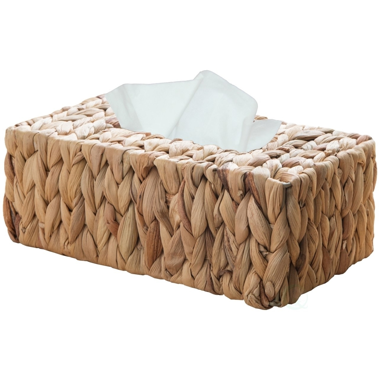 Wicker Water Hyacinth Tissue Box Cover Rectangle