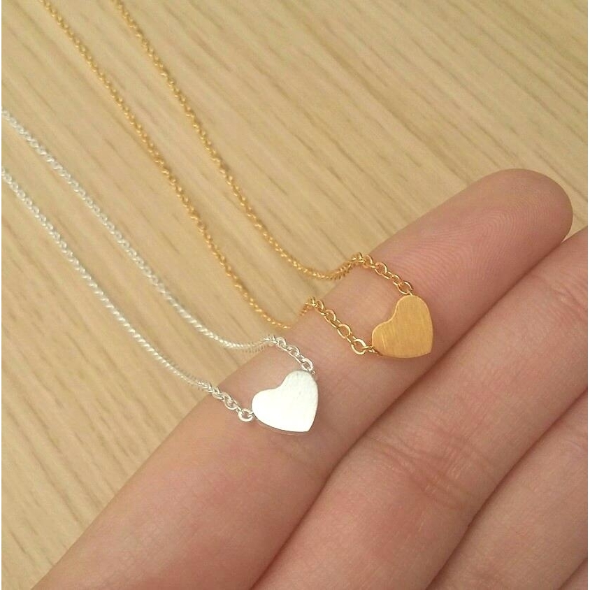 Tiny Heart Necklace - Gold