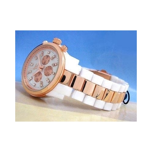 White Pearl Rose Gold Bracelet Fashion Women's Wrist Quartz Watch