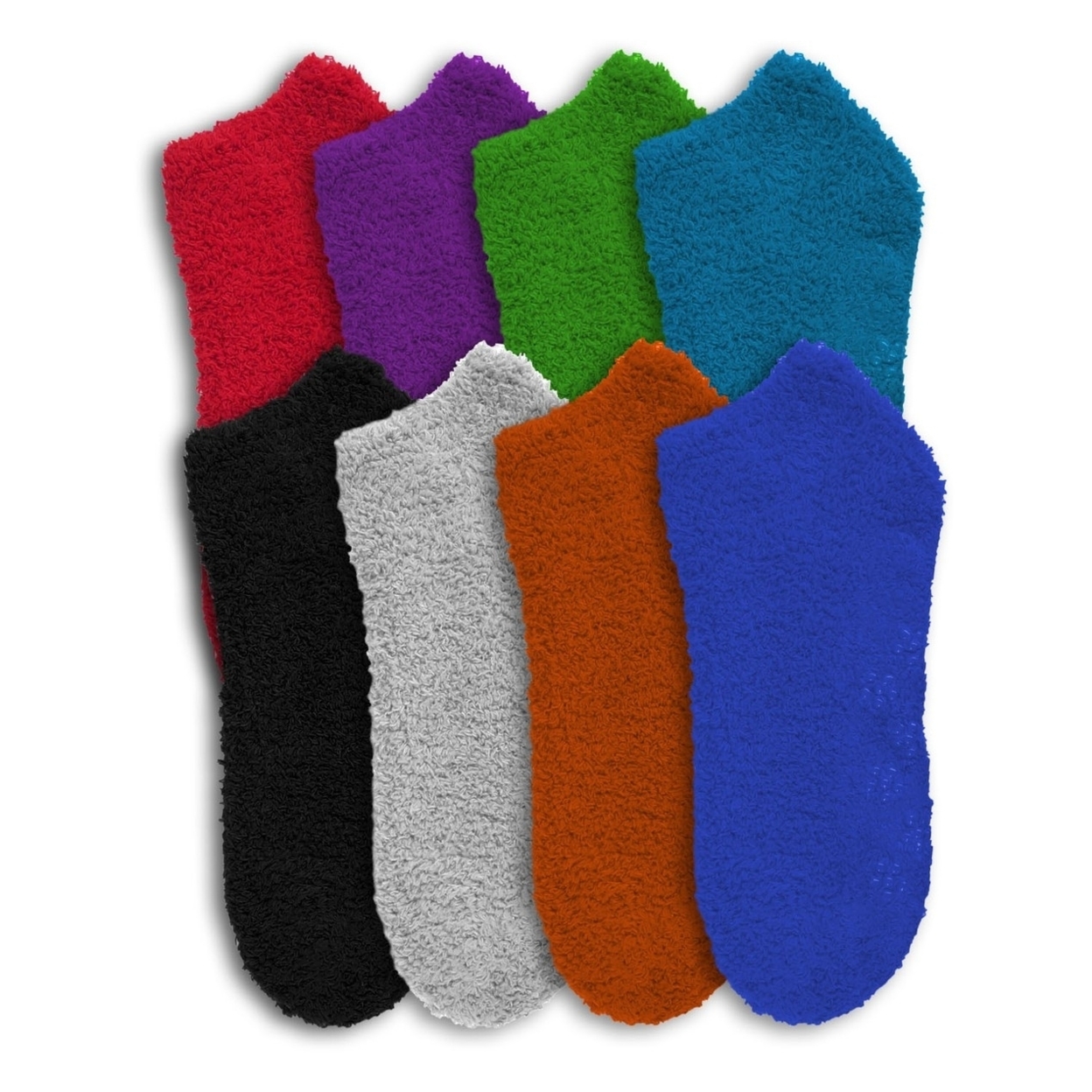 8-Pairs: Ultra Soft Super Plushy Women's Cozy Fuzzy Socks - Stripes