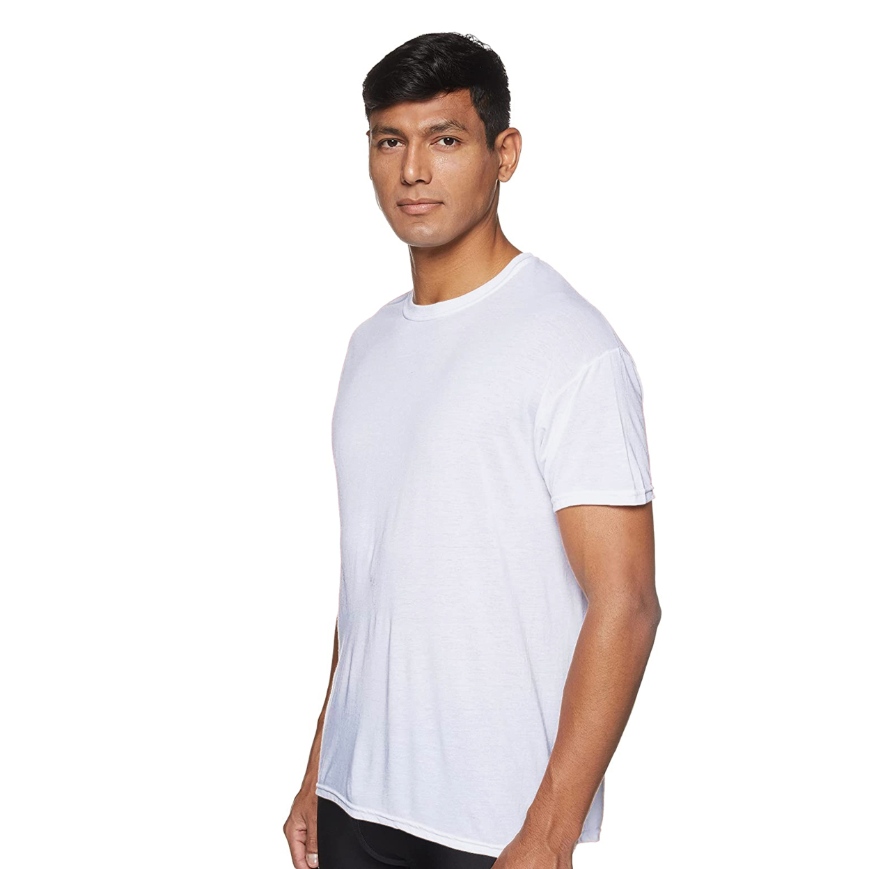 3-Pack: Men's Laviva Active Moisture Wicking Dry Fit Crew Neck Shirts - Assorted Colors, Medium