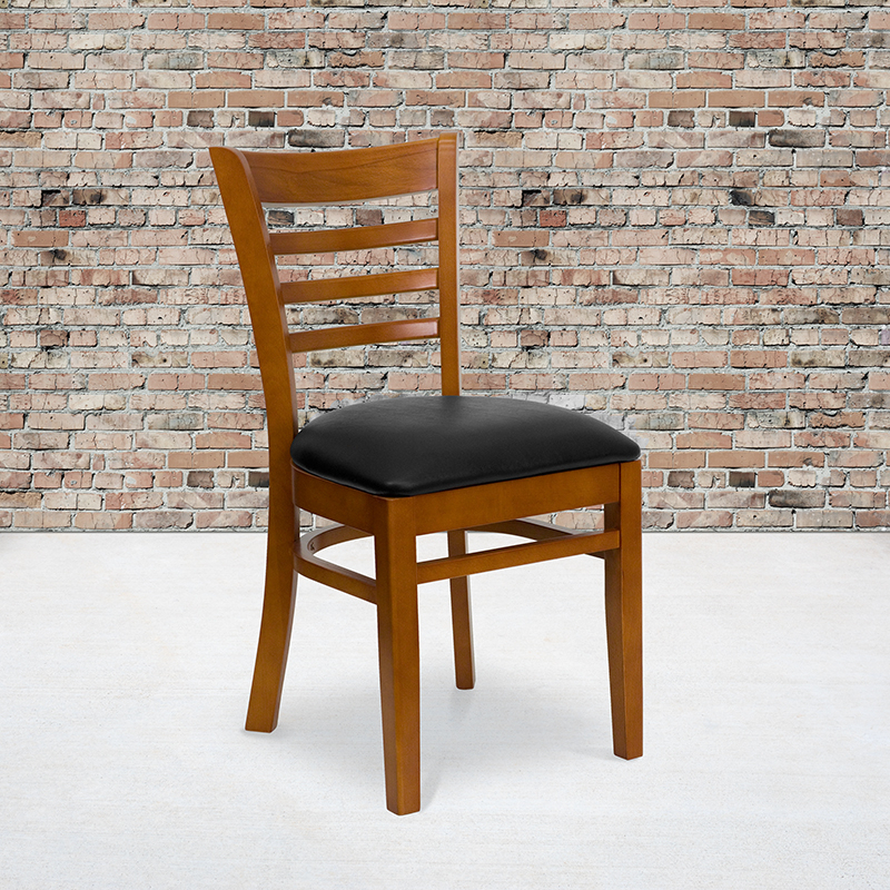 Wood Restaurant Chair Black