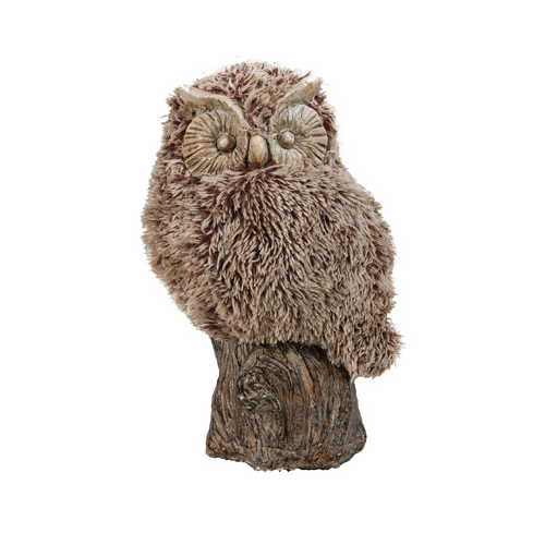 Distinctive Winsome Furry Owl, Brown- Saltoro Sherpi