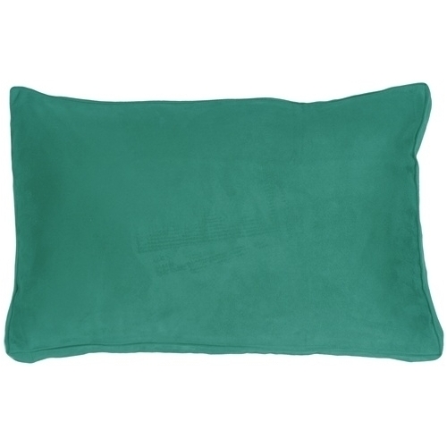 Pillow Decor - 14x22 Box Edge Royal Suede Turquoise Throw Pillow