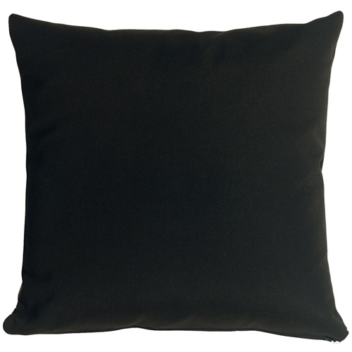 Pillow Decor - Sunbrella Black 20x20 Outdoor Pillow