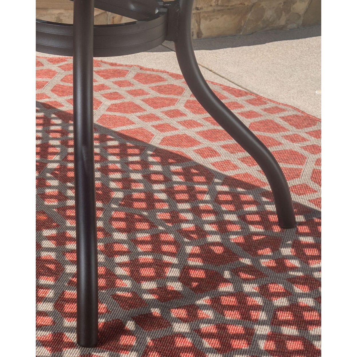 Taylor Black Sand Cast Aluminum Rectangle Table