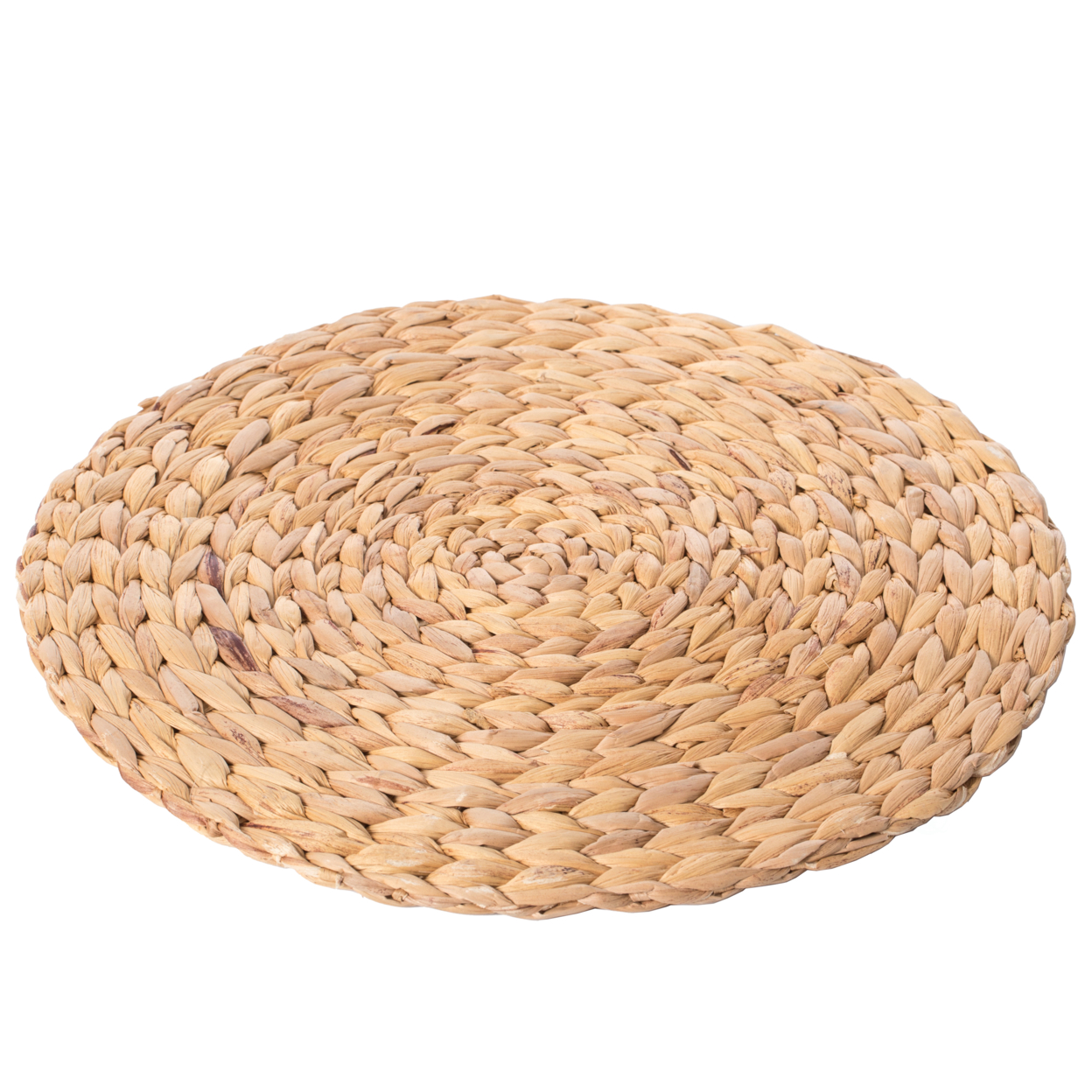 15 Decorative Weave Water Hyacinth Round Mat Charger Plates For Dining Table