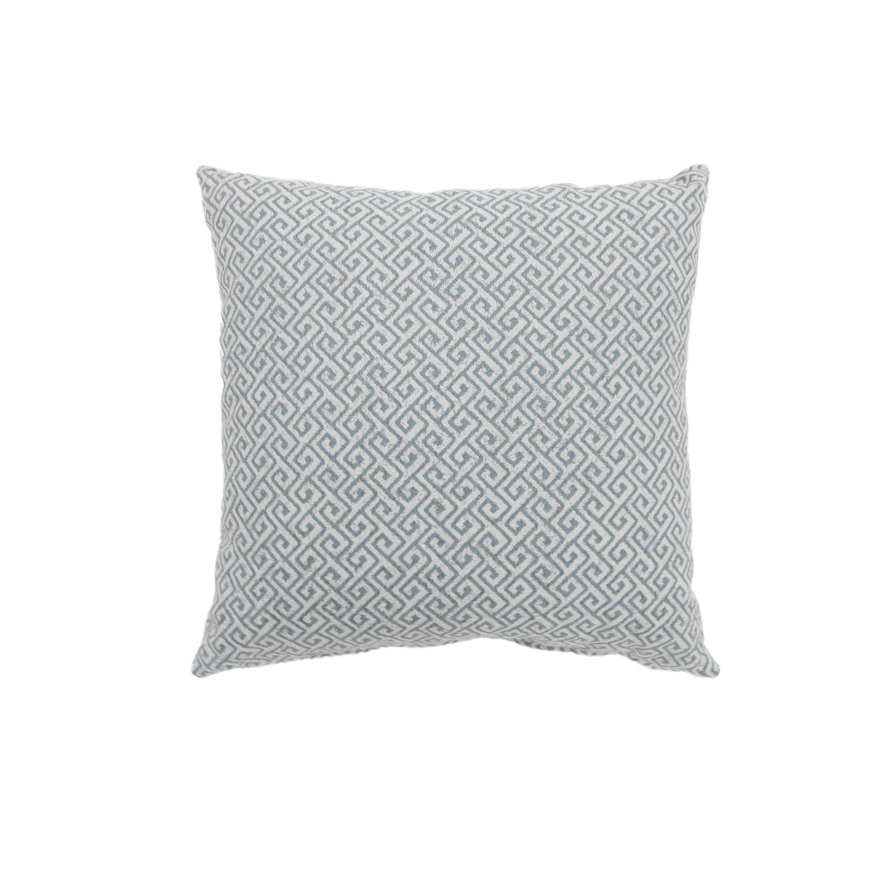 22 Inch Throw Pillow, Set Of 2, Textured Abstract Pattern, White, Blue