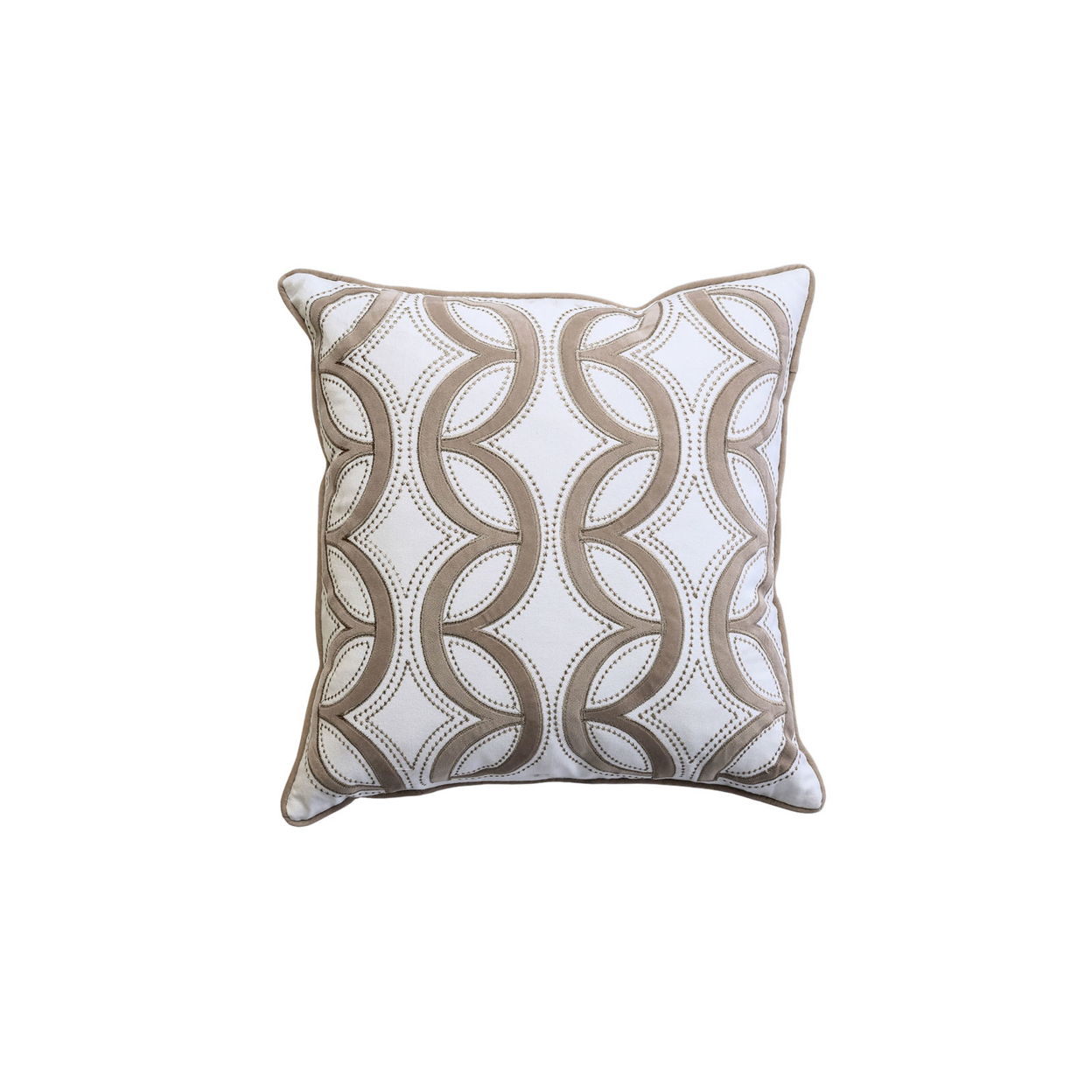 Contemporary Style Waterflow Feather Cotton Throw Pillow, Set Of 2- Saltoro Sherpi