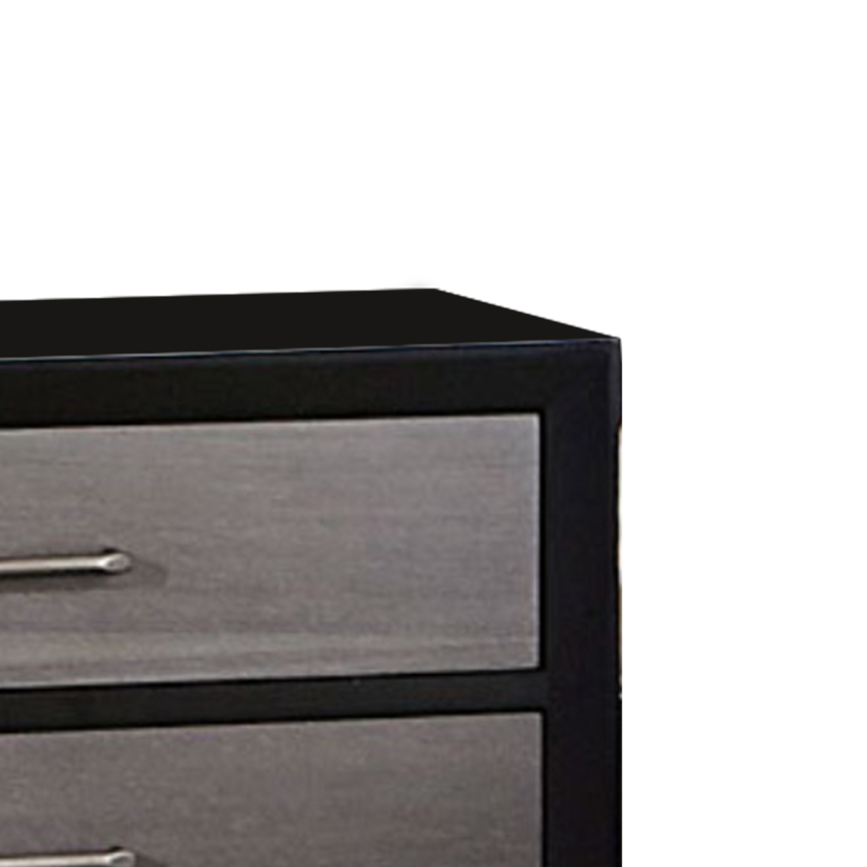 Contemporary Style Wooden Night Stand In Black And Gray- Saltoro Sherpi