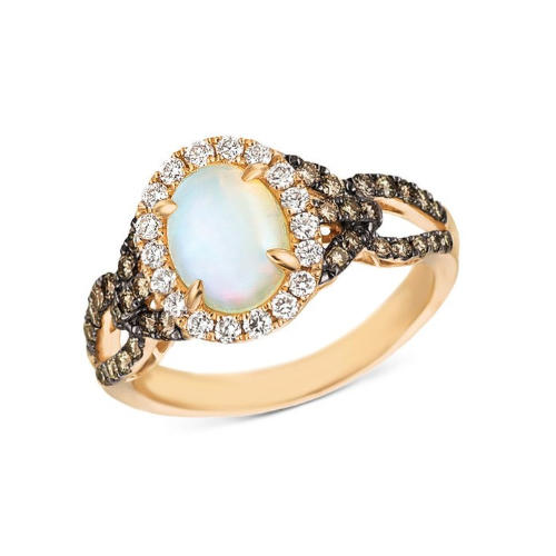 Lab Created Opal & Cubic Zirconia Statement Ring - 7