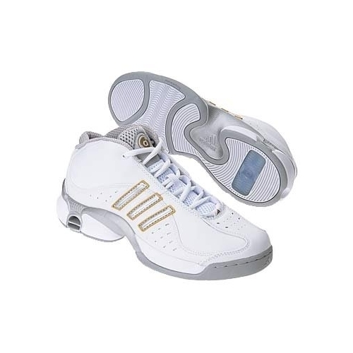 Adidas Men's A3 Specialist Basketball Shoe - WHITE/SILVER/GOLD, 7.5-M