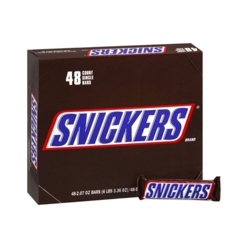 Snickers Candy Bar, 1.86-Ounce Bars 48 Count