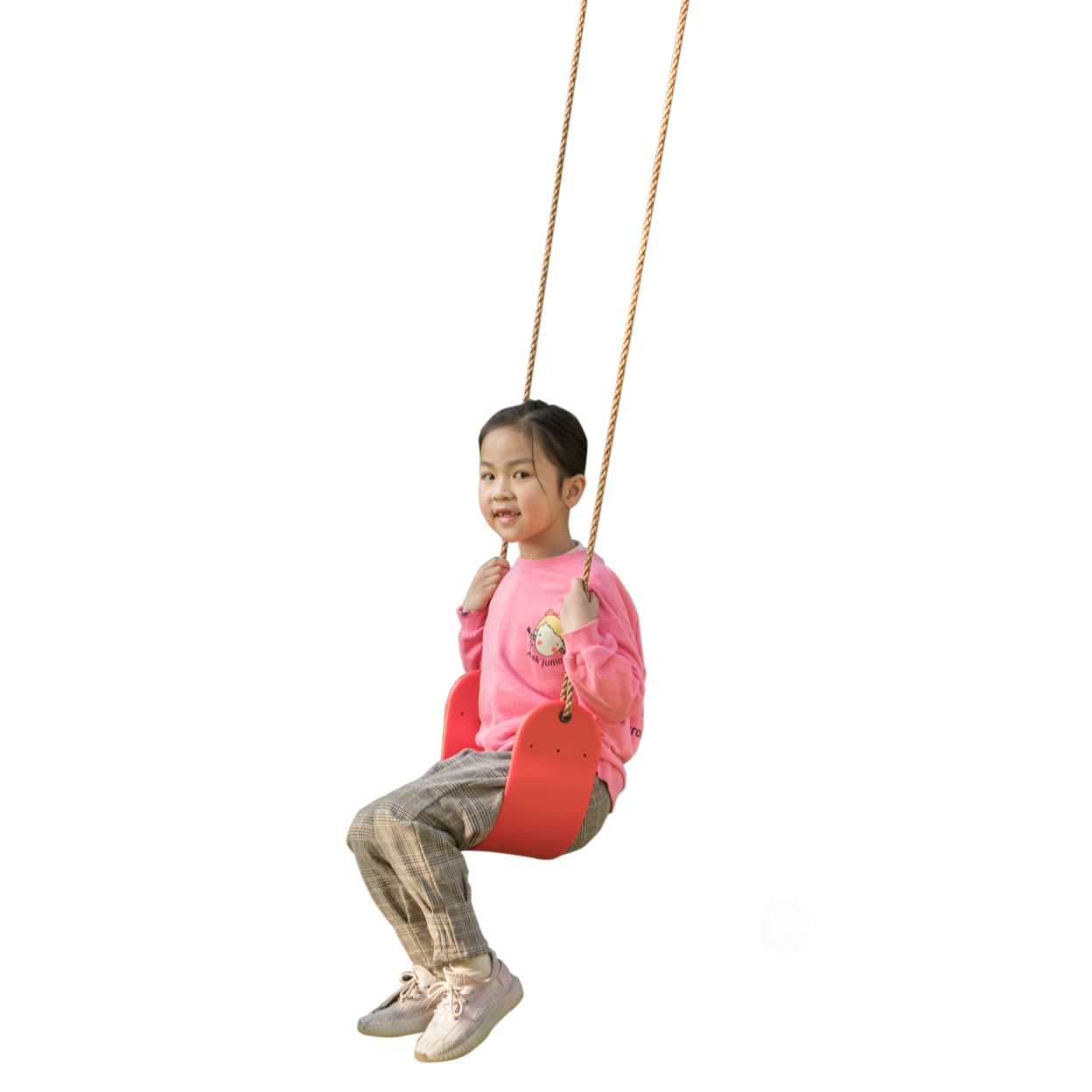 Outdoor Playground Kids Heavy Duty Swing Seat, EVA Belt Swing With Rope For All Ages - Set Of 2