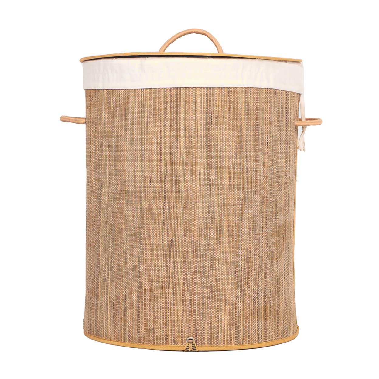 Foldable Laundry Hamper With Lid And Handles For Easy Carrying - Mendong Round