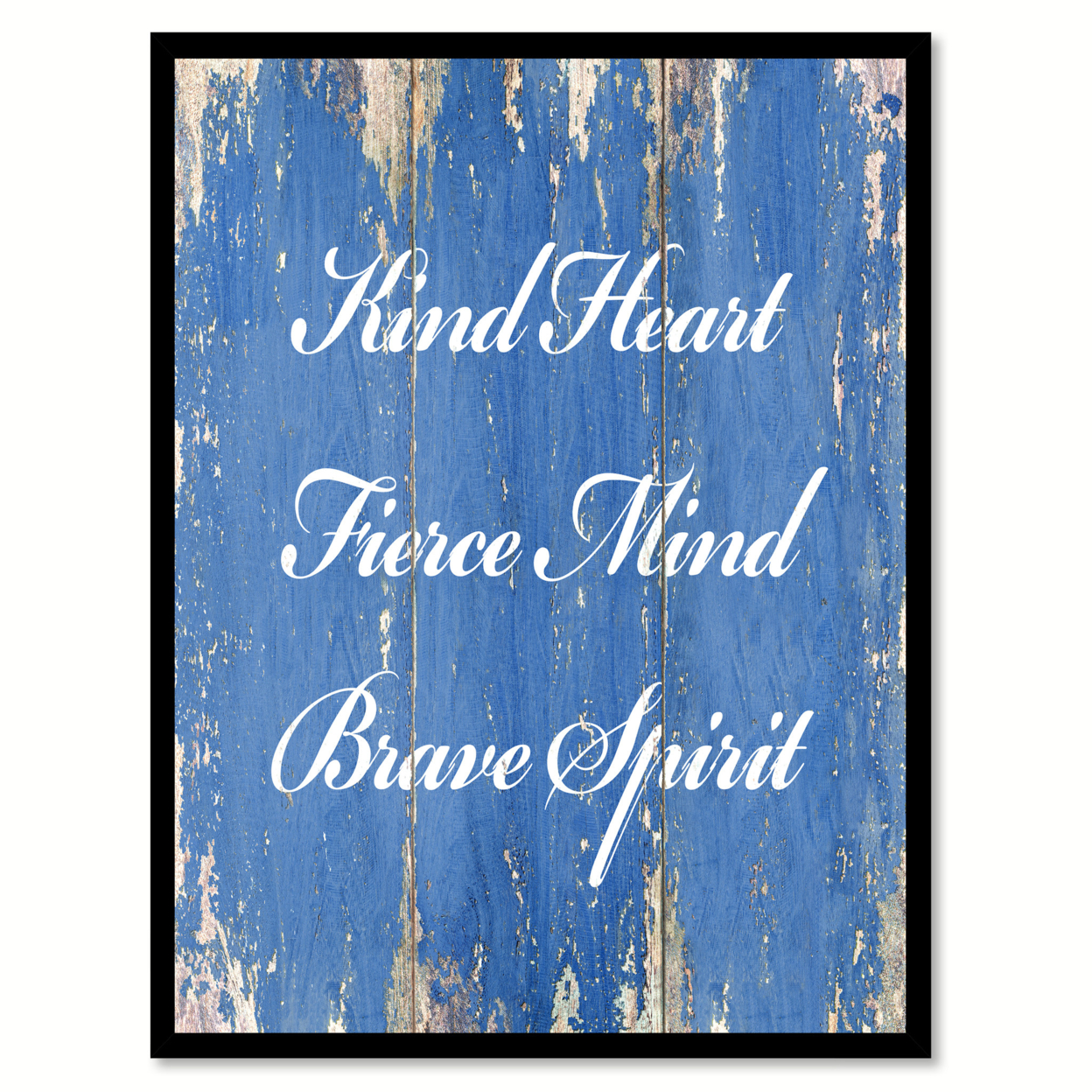 Kind heart fierce mind brave spirit inspirational Vector Image