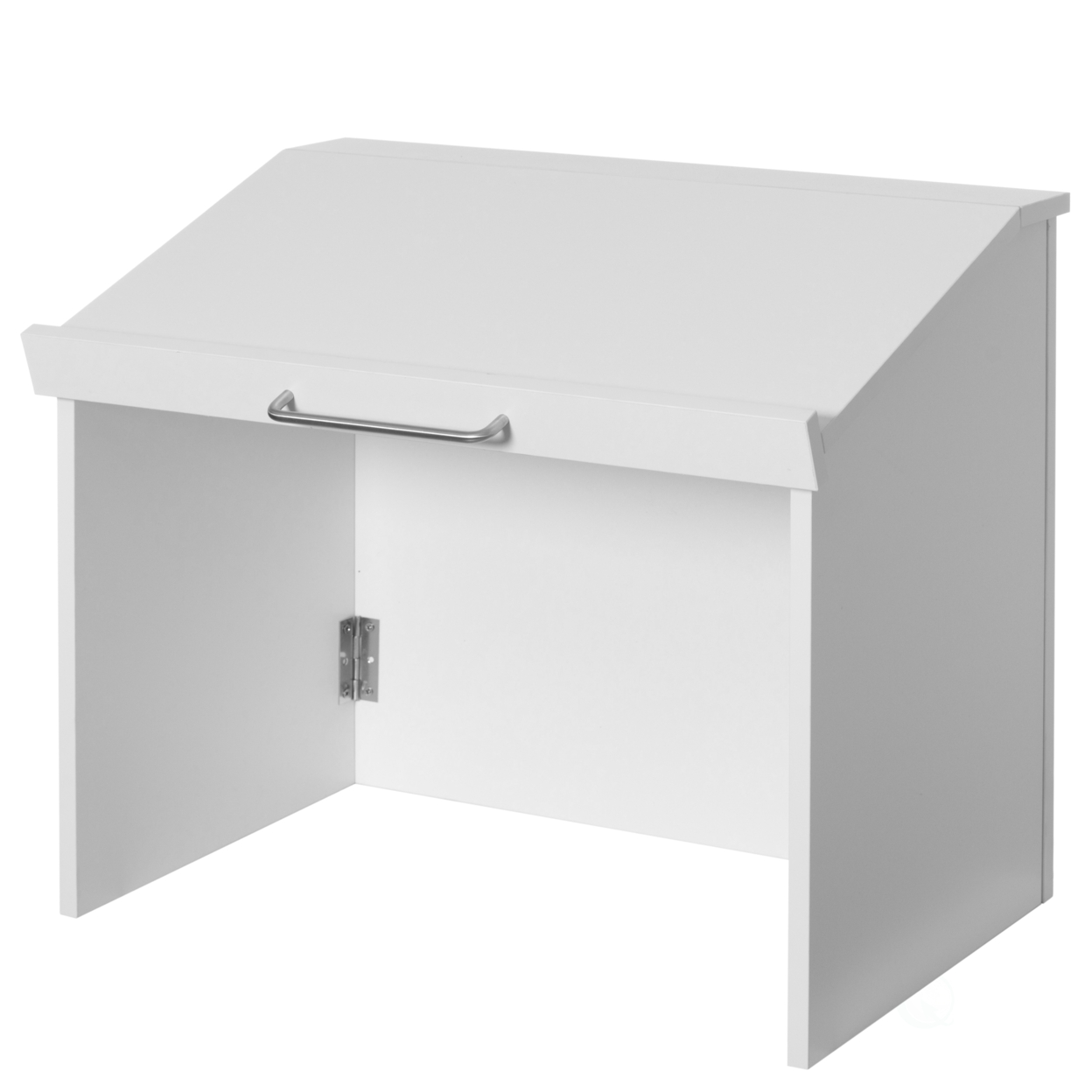 Foldable Tabletop Portable Podium, for Church, School, Office, or Home - white