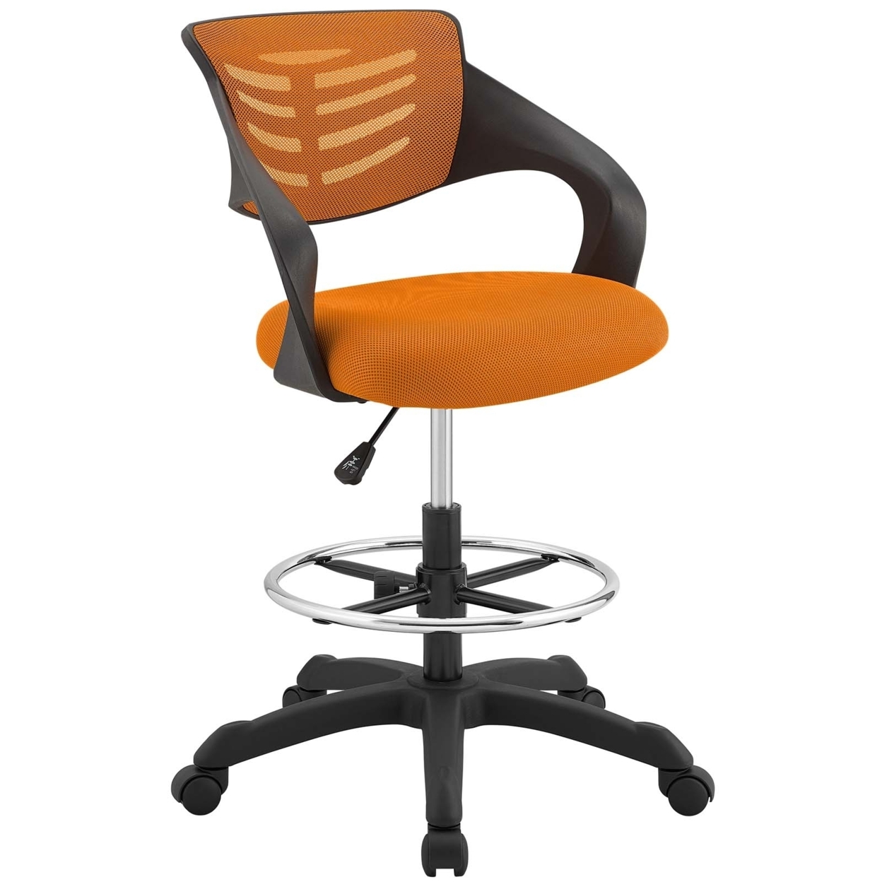 Thrive Mesh Drafting Chair,Orange
