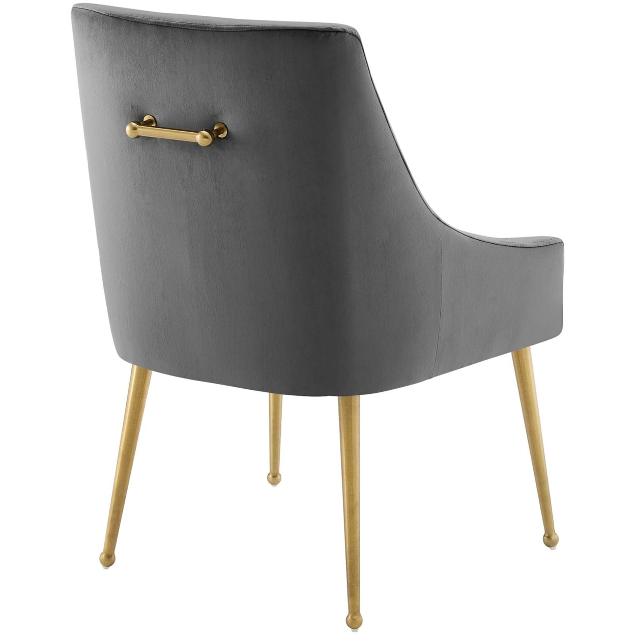 Discern Upholstered Performance Velvet Dining Chair,Gray