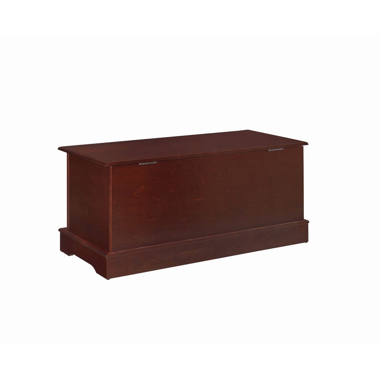 Traditional Style Lift Top Wooden Chest With Carved Details, Dark Brown- Saltoro Sherpi